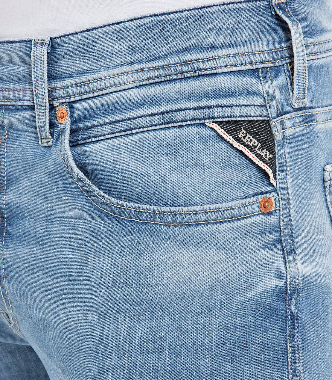 スキニ― JONDRILL Hyperflex Original ストレッチデニム 詳細画像 ライトブルー 6